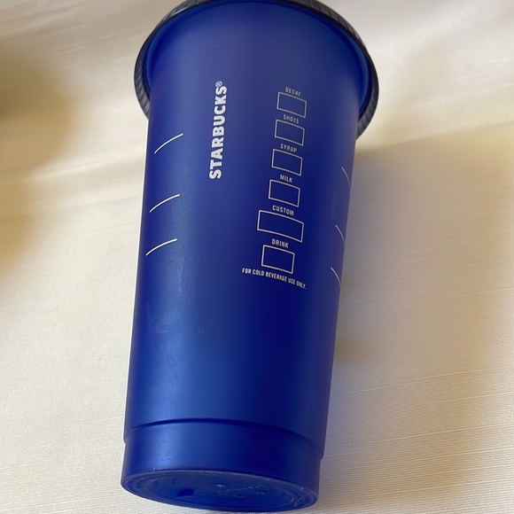 Starbucks Hawaii Love Aloha reusable cold cup blue with straw & lid - Picture 4 of 7